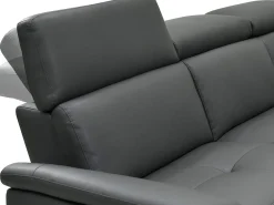 Loft24 Pareli | sofá de 2 lugares com função de relaxamento elétrico em PU preto^ Sofá