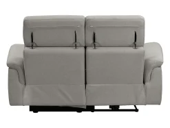 Sofá|Loft24 Pareli | Sofá de 2 lugares com função Relax Manuel em PU Cinzento