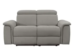 Sofá|Loft24 Pareli | Sofá de 2 lugares com função Relax Manuel em PU Cinzento