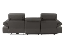 Clearance Loft24 Pareli | Sofá de 2 lugares com função Relax Manuel em tecido cinzento Castanho