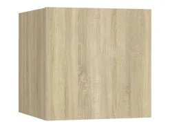 7pcs conjunto de móveis de TV derivados madeira carvalho sonoma PT898740^ Móvel De Tv