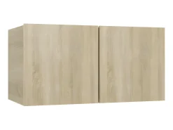 Móvel De Tv* 8pcs conjunto de móveis de TV derivados madeira carvalho sonoma PT370114 Castanho