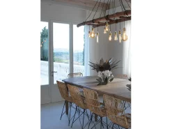 Acessório Vinho E Bar* Peça central decorativa Ciclamino Ø38 cm em ferro cor marfim e bronze Design floral moderno para mesa ou sala Fabricado na Itália Bege