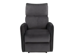 Discount Loft24 Pineto | Cadeirão reclinável com função eléctrica em veludo antracite Cinza antracite