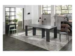 Consola| Pinóquio - Consola extensível (42,5/302,5 x 90 cm) em MDF lacado Preto