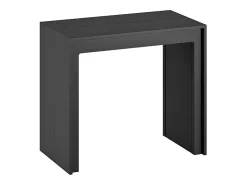 Consola| Pinóquio - Consola extensível (42,5/302,5 x 90 cm) em MDF lacado Preto