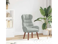 Poltrona| Poltrona | Cadeira de Sala | Cadeira Relaxante Cinzento-claro 69x74x93 cm Veludo SHL246218 Cinzento claro