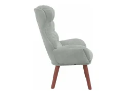 Poltrona| Poltrona | Cadeira de Sala | Cadeira Relaxante Cinzento-claro 69x74x93 cm Veludo SHL246218 Cinzento claro