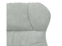 Poltrona| Poltrona | Cadeira de Sala | Cadeira Relaxante Cinzento-claro 69x74x93 cm Veludo SHL246218 Cinzento claro