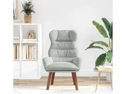Poltrona| Poltrona | Cadeira de Sala | Cadeira Relaxante Cinzento-claro 69x74x93 cm Veludo SHL246218 Cinzento claro