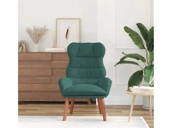 Hot Poltrona | Cadeira de Sala | Cadeira Relaxante Verde-escuro 69x74x93 cm Veludo SHL851935 Verde pinho