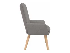 Poltrona | Cadeira de Sala | Cadeira Relaxante Cinzento-acastanhado 63x67x94 cm tecido SHL296444^ Poltrona