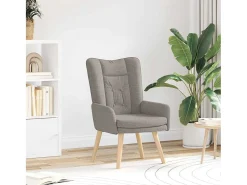 Poltrona | Cadeira de Sala | Cadeira Relaxante Cinzento-acastanhado 63x67x94 cm tecido SHL296444^ Poltrona