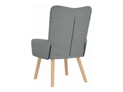 Poltrona| Poltrona | Cadeira de Sala | Cadeira Relaxante Cinzento-claro 63x67x94 cm tecido SHL56460 Cinzento claro