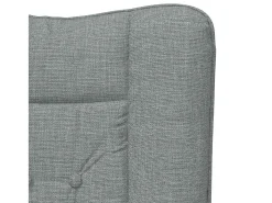 Poltrona| Poltrona | Cadeira de Sala | Cadeira Relaxante Cinzento-claro 63x67x94 cm tecido SHL56460 Cinzento claro