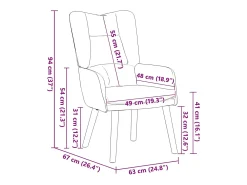 Poltrona* Poltrona | Cadeira de Sala | Cadeira Relaxante Cinzento-claro 63x67x94 cm Veludo SHL890750 Cinzento claro