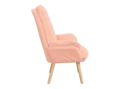 Best Poltrona | Cadeira de Sala | Cadeira Relaxante 69x74x93 cm tecido SHL339848 Rosa