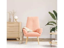 Best Poltrona | Cadeira de Sala | Cadeira Relaxante 69x74x93 cm tecido SHL339848 Rosa