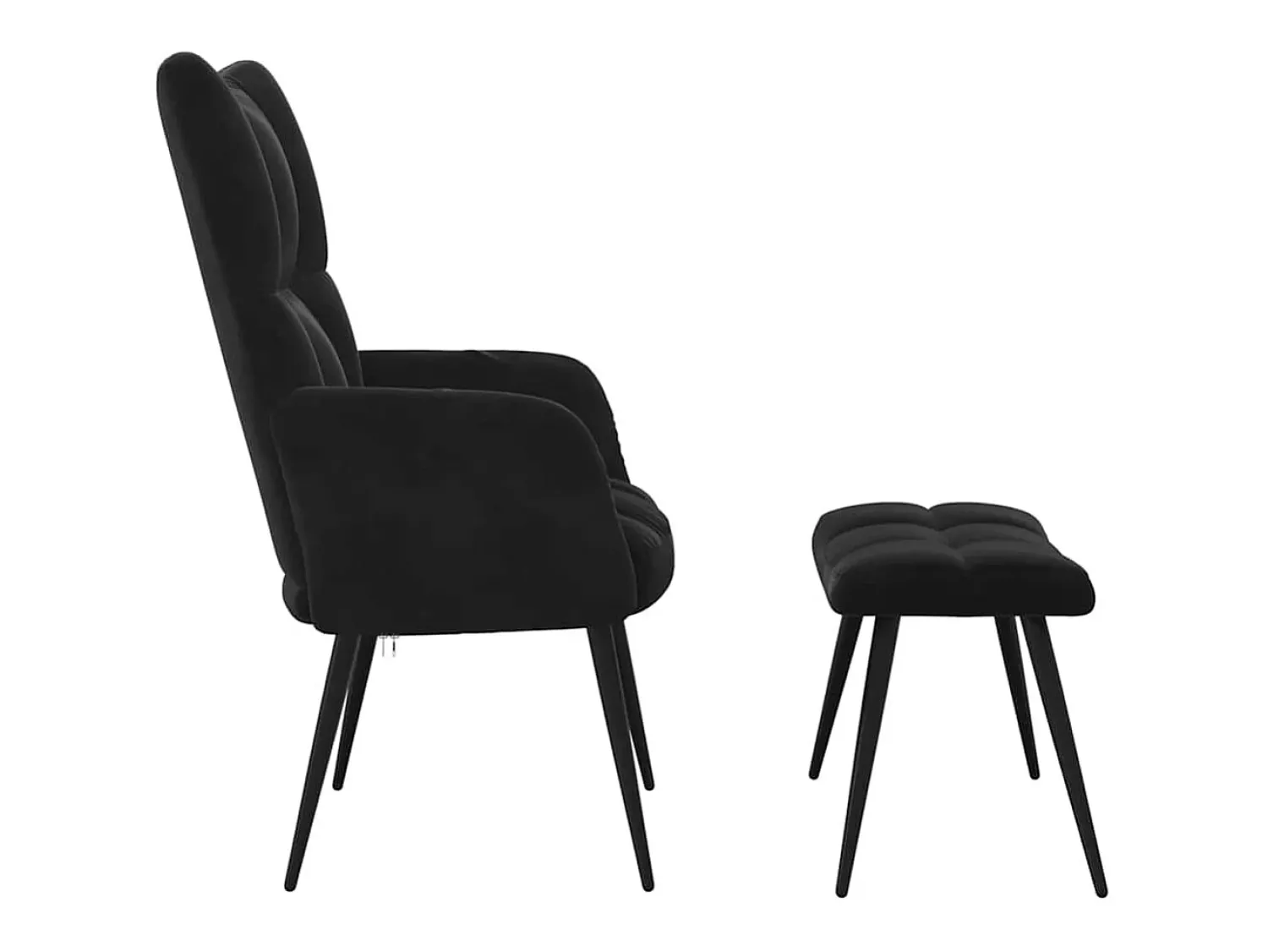 Poltrona | Cadeira de Sala | Cadeira Relaxante com Banco em Veludo SHL221216^ Poltrona