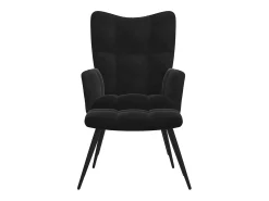 Poltrona | Cadeira de Sala | Cadeira Relaxante com Banco em Veludo SHL221216^ Poltrona