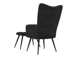 Poltrona | Cadeira de Sala | Cadeira Relaxante com Banco em Veludo SHL221216^ Poltrona