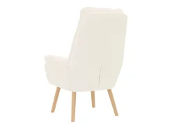 Poltrona| Poltrona | Cadeira de Sala | Cadeira Relaxante 69x74x93 cm tecido SHL91522 Creme