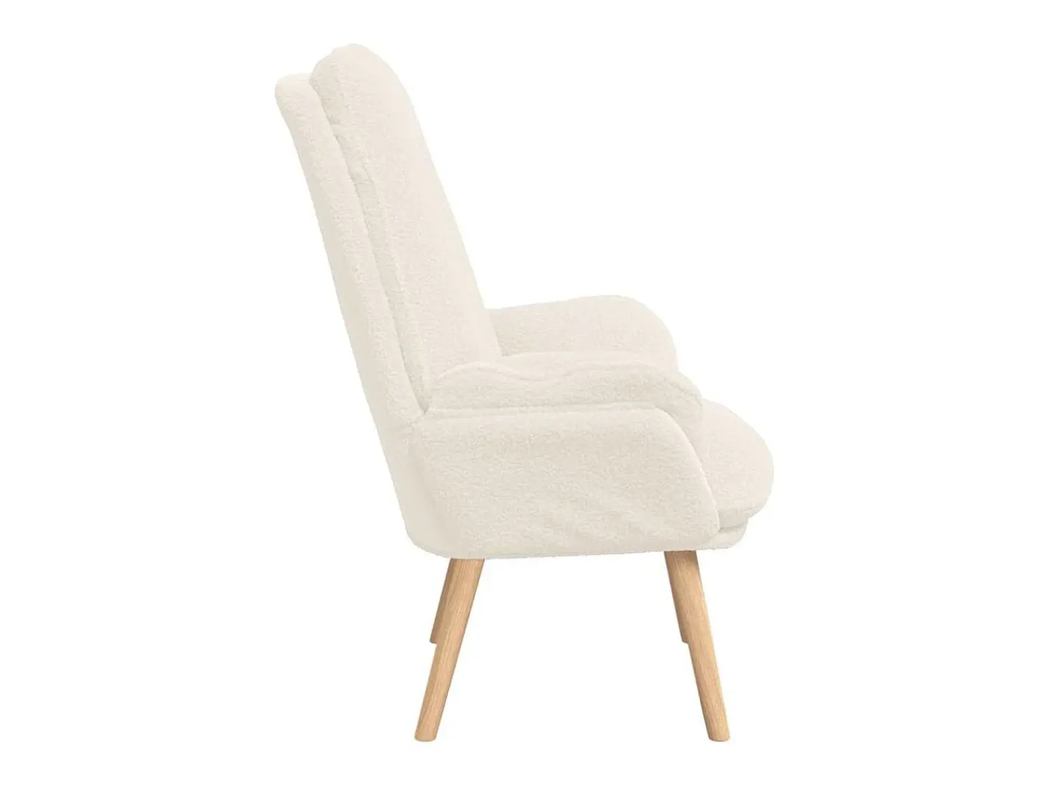 Poltrona| Poltrona | Cadeira de Sala | Cadeira Relaxante 69x74x93 cm tecido SHL91522 Creme