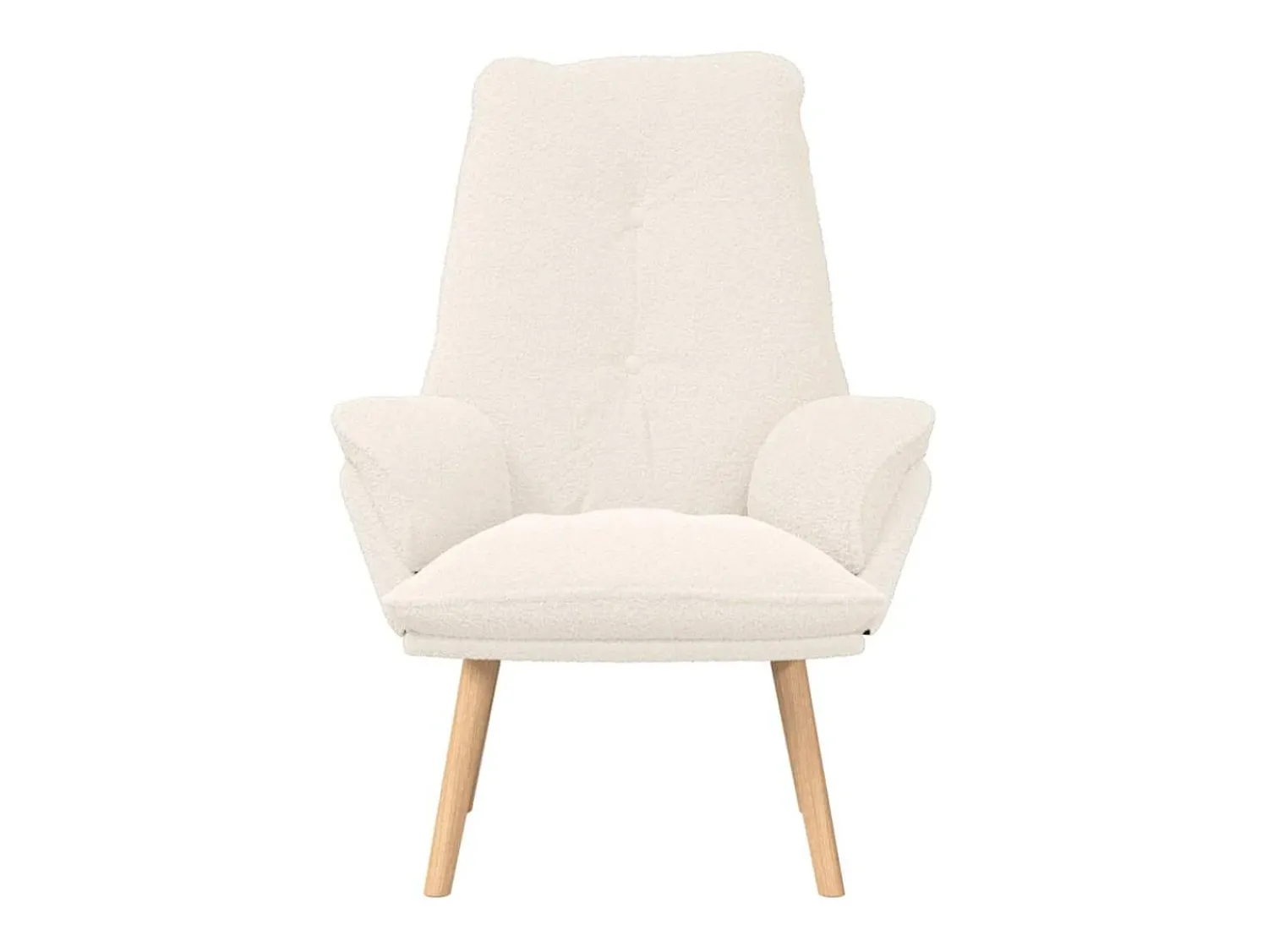 Poltrona| Poltrona | Cadeira de Sala | Cadeira Relaxante 69x74x93 cm tecido SHL91522 Creme