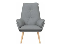 Poltrona* Poltrona | Cadeira de Sala | Cadeira Relaxante Cinzento-claro 69x74x93 cm tecido SHL854155 Cinzento claro
