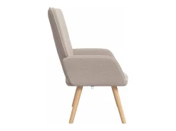 Poltrona | Cadeira de Sala | Cadeira Relaxante Cinzento-claro 62x67x95.5 cm tecido SHL838017^ Poltrona