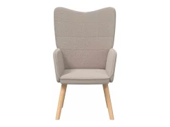 Poltrona | Cadeira de Sala | Cadeira Relaxante Cinzento-claro 62x67x95.5 cm tecido SHL838017^ Poltrona