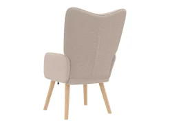 Poltrona | Cadeira de Sala | Cadeira Relaxante Cinzento-claro 62x67x95.5 cm tecido SHL838017^ Poltrona