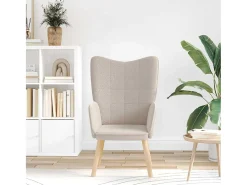 Poltrona | Cadeira de Sala | Cadeira Relaxante Cinzento-claro 62x67x95.5 cm tecido SHL838017^ Poltrona