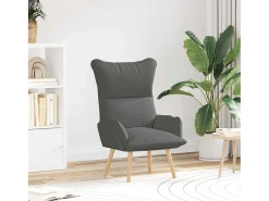 Poltrona | Cadeira de Sala | Cadeira Relaxante Cinzento escuro 69x74x93 cm tecido SHL431126^ Poltrona