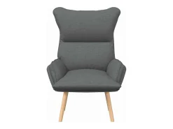 Poltrona | Cadeira de Sala | Cadeira Relaxante Cinzento escuro 69x74x93 cm tecido SHL431126^ Poltrona