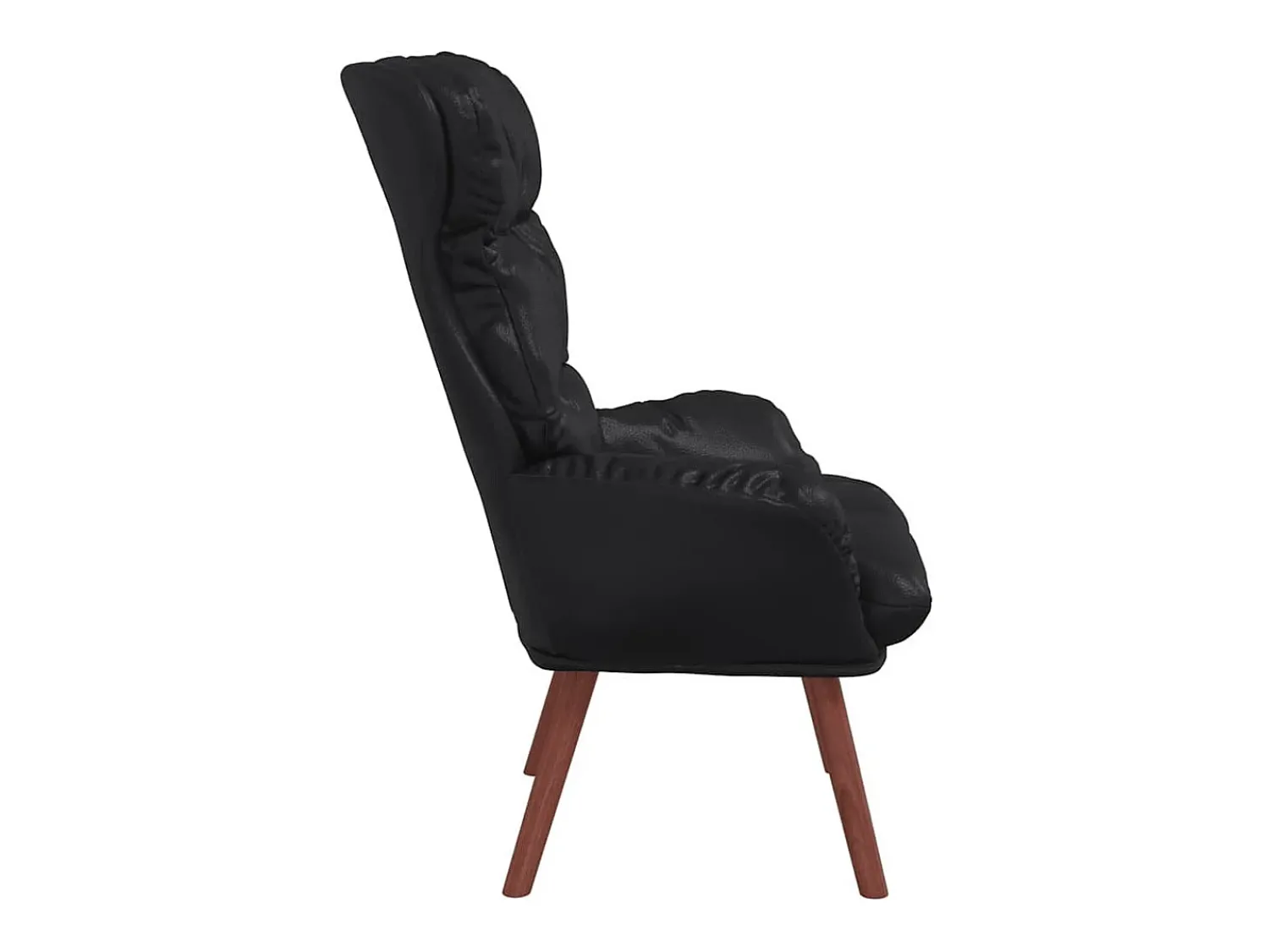 Poltrona* Poltrona | Cadeira de Sala | Cadeira Relaxante 69x74x93 cm Couro sintético SHL744768 Preto