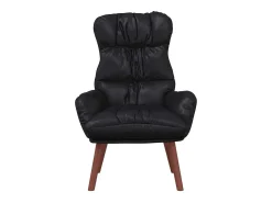 Poltrona* Poltrona | Cadeira de Sala | Cadeira Relaxante 69x74x93 cm Couro sintético SHL744768 Preto
