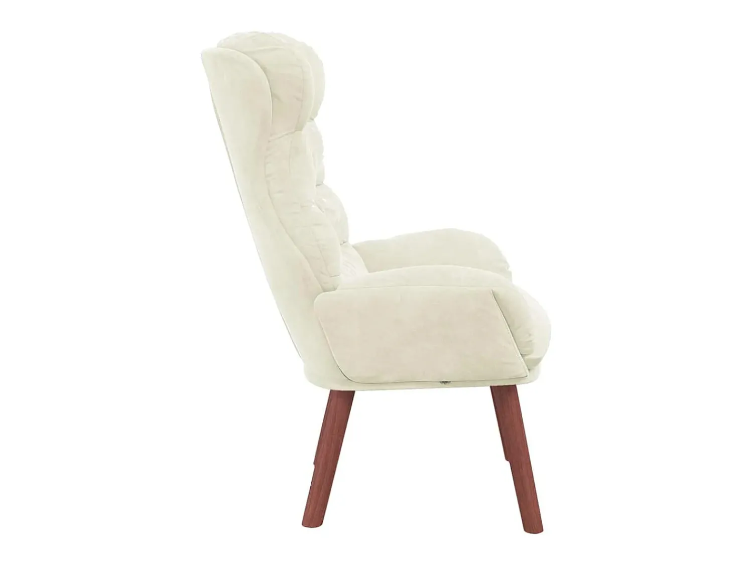 Poltrona| Poltrona | Cadeira de Sala | Cadeira Relaxante 69x74x93 cm Veludo SHL378088 Creme