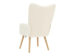 Poltrona| Poltrona | Cadeira de Sala | Cadeira Relaxante 62x67x95.5 cm tecido SHL970215 Creme