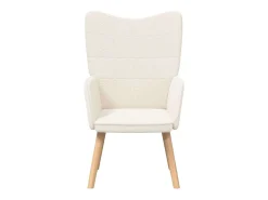 Poltrona| Poltrona | Cadeira de Sala | Cadeira Relaxante 62x67x95.5 cm tecido SHL970215 Creme
