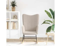 Hot Poltrona | Cadeira de Sala | Cadeira Relaxante Cinzento-claro 61x78x98 cm tecido SHL722429 Cinzento claro