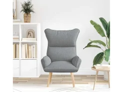 Clearance Poltrona | Cadeira de Sala | Cadeira Relaxante Cinzento-claro 69x74x93 cm tecido SHL540806 Cinzento claro
