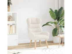 New Poltrona | Cadeira de Sala | Cadeira Relaxante 69x74x93 cm tecido SHL234434 Creme