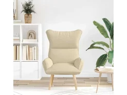 Poltrona| Poltrona | Cadeira de Sala | Cadeira Relaxante 69x74x93 cm tecido SHL988218 Creme