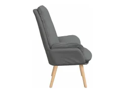 Best Poltrona | Cadeira de Sala | Cadeira Relaxante Cinzento escuro 69x74x93 cm tecido SHL333573 Cinza antracite