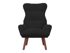 Poltrona| Poltrona | Cadeira de Sala | Cadeira Relaxante 69x74x93 cm Veludo SHL762207 Preto