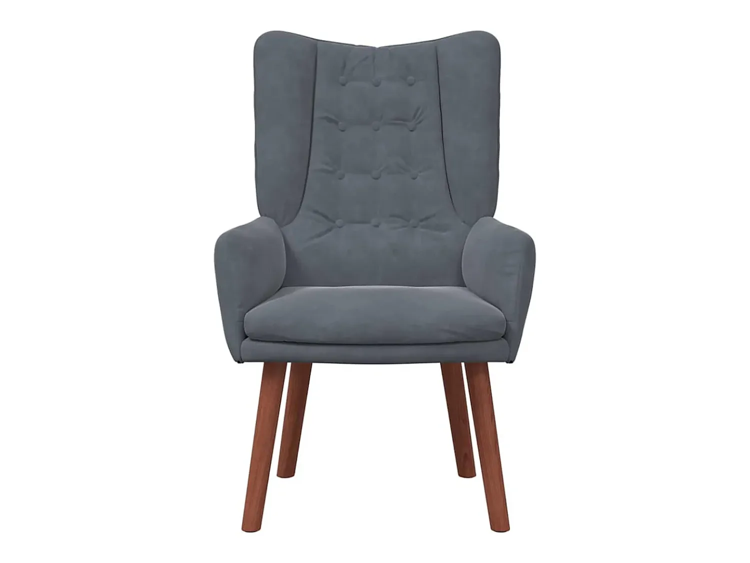 Poltrona| Poltrona | Cadeira de Sala | Cadeira Relaxante Cinzento escuro 63x67x94 cm Veludo SHL993947 Cinza antracite