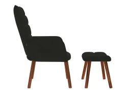 Poltrona | Cadeira de Sala | Cadeira Relaxante com Banco em Veludo SHL516881^ Poltrona