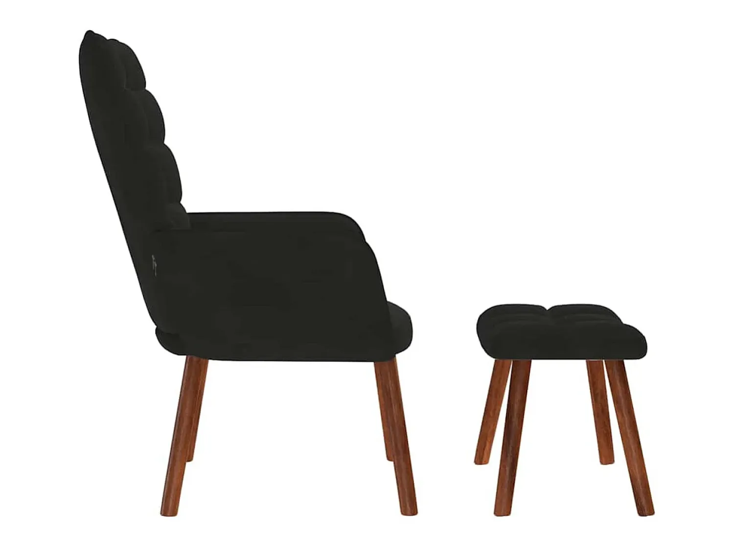 Poltrona | Cadeira de Sala | Cadeira Relaxante com Banco em Veludo SHL516881^ Poltrona