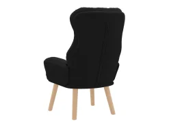 Poltrona| Poltrona | Cadeira de Sala | Cadeira Relaxante 69x74x93 cm tecido SHL511294 Preto